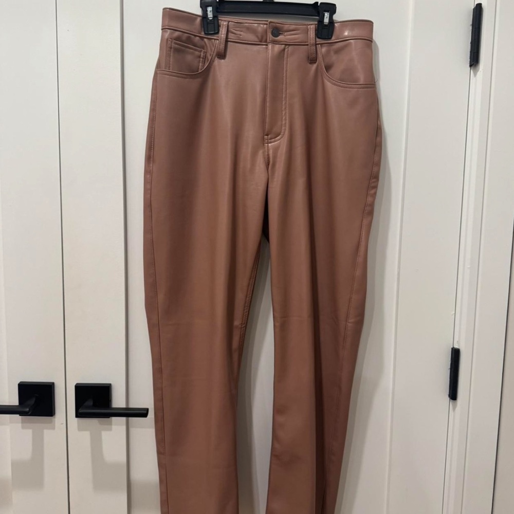 Abercrombie & Fitch Pink Leather Pants